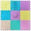 Masszázs szőnyeg Puzzle Mix Pasztell 9 darabos