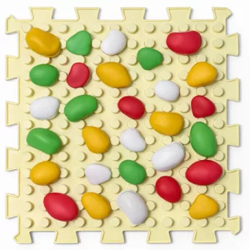   Ortek Mix Puzzle Méhsejt 1 elemből álló masszázs szőnyeg + „Kavicsok”