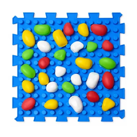 Szenzoros szőnyeg 12 elemből álló Ortek Mix Puzzle + „Kavicsok”