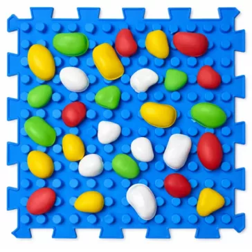   Ortek Mix Puzzle 10 elemből álló masszázs szőnyeg + „Kavicsok”