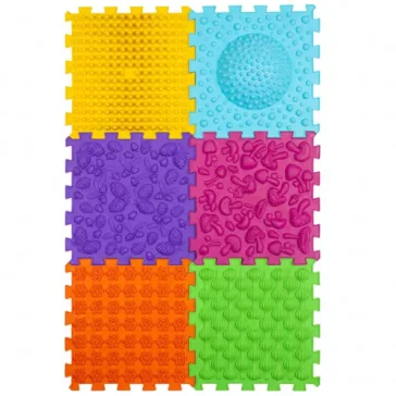   Szenzoros szőnyeg 6 elemből álló Megújult Mega Mix Puzzle